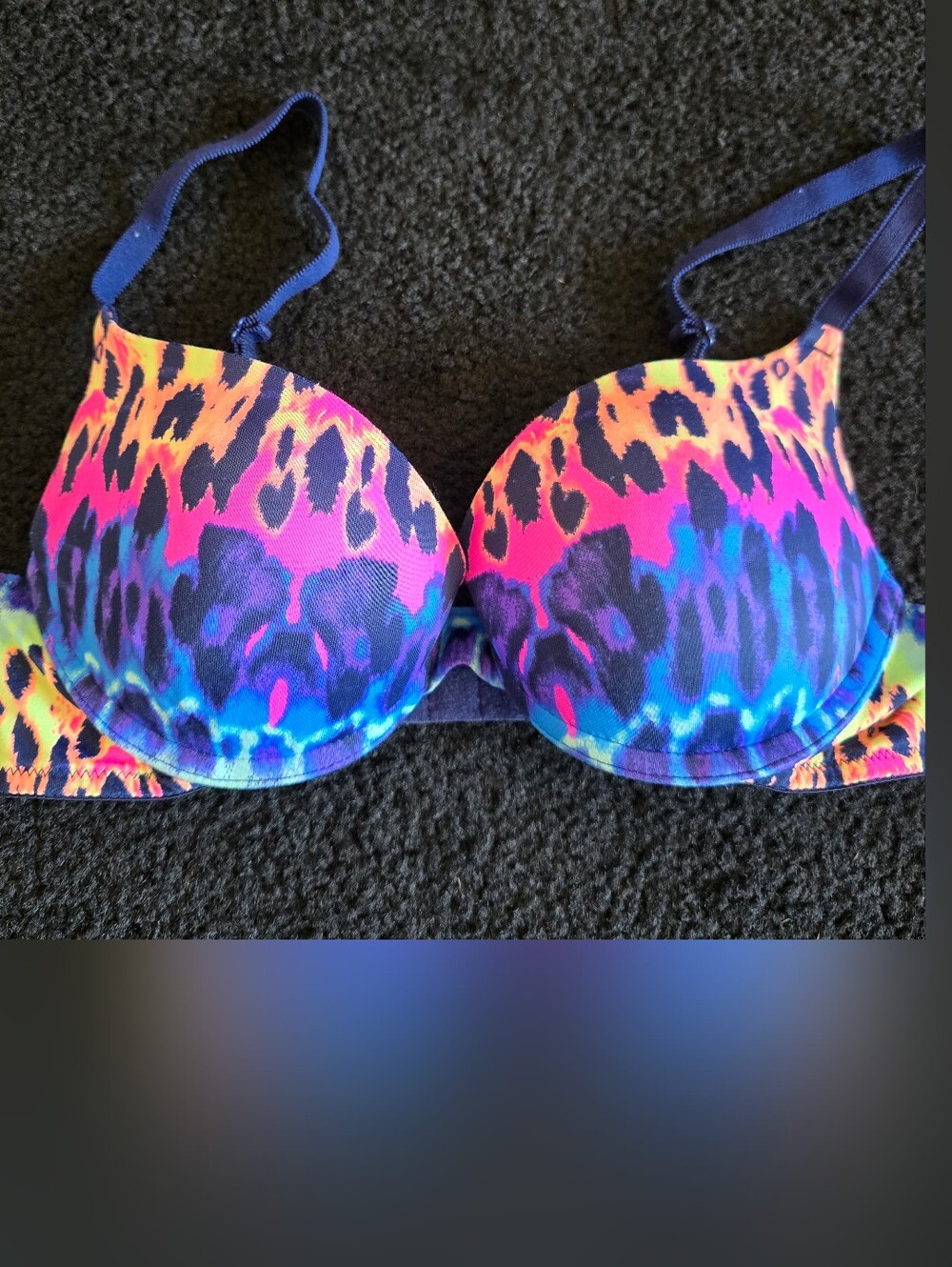Victorias Secret PINK Leopard Rainbow Bra 34B